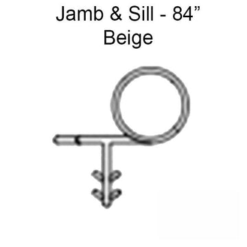 Marvin Casement Window, Bulb Weather strip , Jamb & Sill - 84 inch - Beige